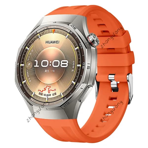 Ремешок специально для Huawei Watch GT 6 Pro 46mm. Силиконовый, идеальная посадка