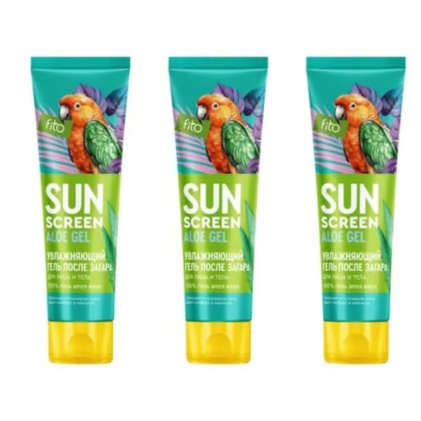 Fito Косметик Увлажняющий гель после загара для лица и тела SUN SCREEN 75 мл, шт