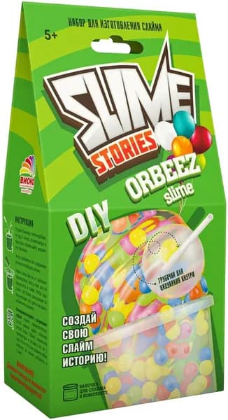 Набор для опытов и экспериментов "Slime Stories. Orbeez", комплект для изготовления слайма с ингредиентами и инструкцией, от 5 лет