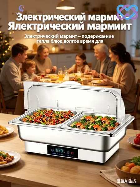 Электрический мармит для подогрева блюд