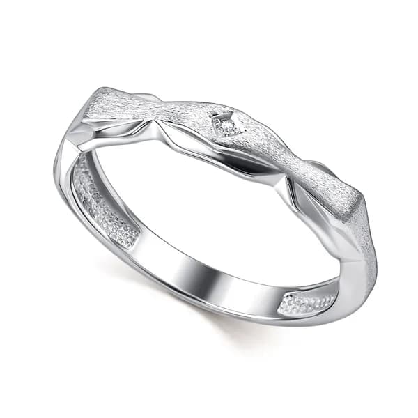 Серебряное кольцо DIAMANT-ONLINE с бриллиантом 925 пробы