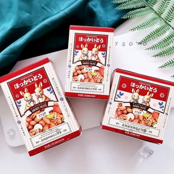 Смешанные орехи в японском стиле со вкусом Хоккайдо, подарочная коробка для первого месяца и первого дня рожz