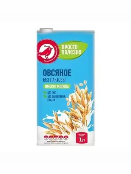 Напиток овсяный АШАН Красная птица 3,2% 1 л