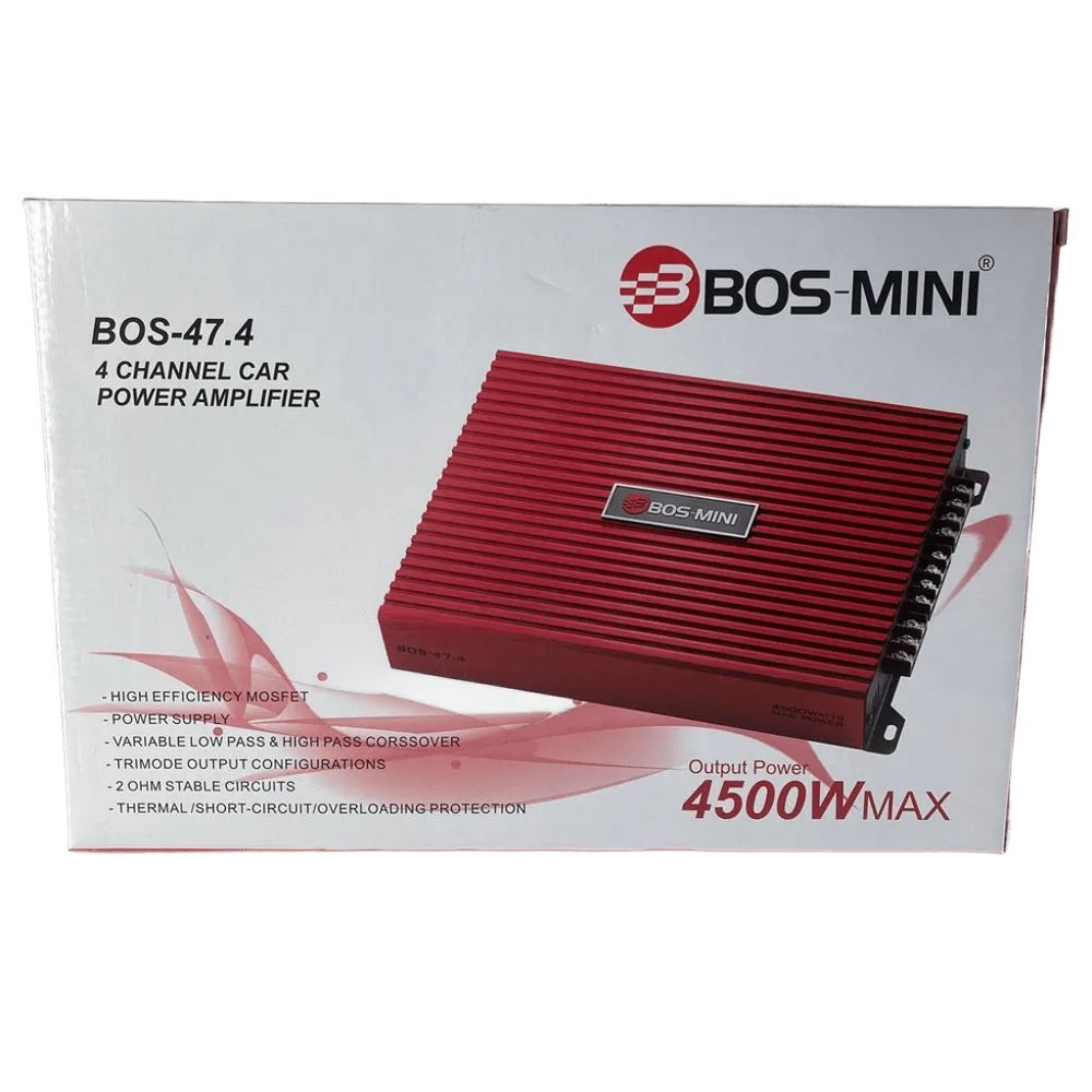 Усилитель BOS-MINI 47.4 4 канальный (4*65 ВТ.)