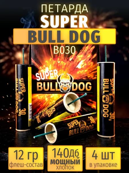 Петарды "Super Bull Dog" 4 шт.