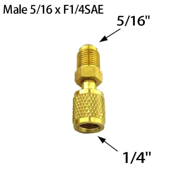 Штекерный адаптер 5/16 x F1/4 SAE Для кондиционера s R32 R410a