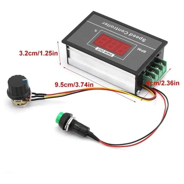 Контроллер скорости двигателя DC 12V-48V 20A PWM