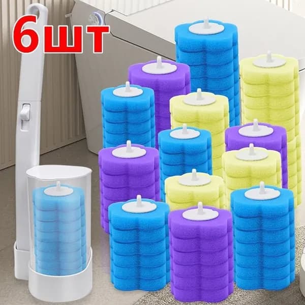 Ершик для унитаза, 6 шт