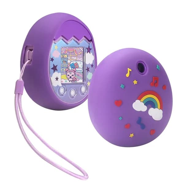 Силиконовый чехол для Tamagotchi Pix с радужным рисунком, водонепроницаемый и противоударный