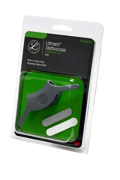 Именная бирка Littmann серая