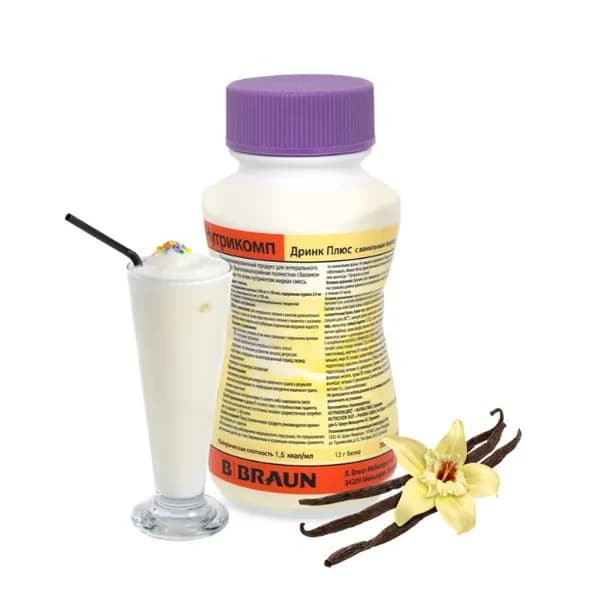 Нутрикомп Дринк Плюс B.Braun, со вкусом ванили, 1штх 200мл.