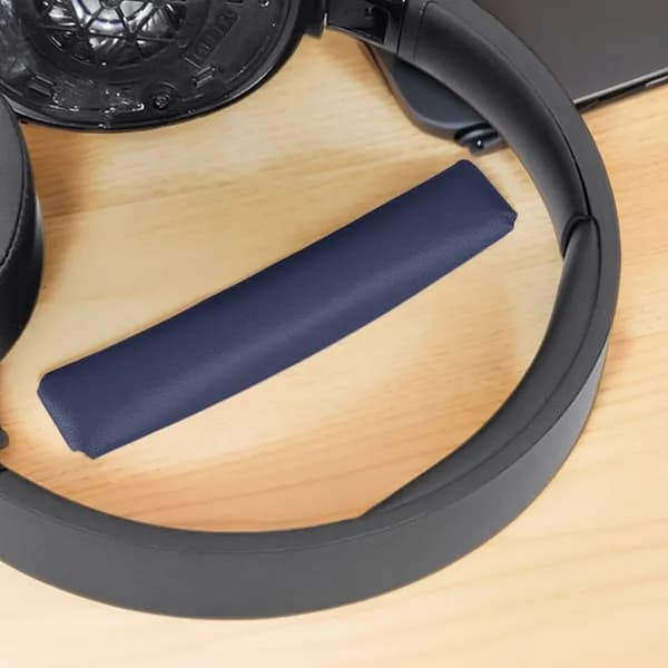 Амортиссирующая накладка на дужку для наушников JBL TUNE 700BT, 710BT, 700BTNC, 750BT, 760BTNC, синяя, из искусственной кожи и мемориальной пены