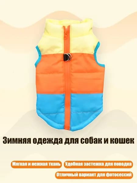 Зимняя одежда для собак и кошек, - XS - Три заклинания синего цвета
