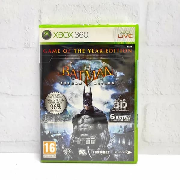 Batman Arkham Asylum GOTY ENG Видеоигра на диске Xbox 360. Товар уцененный