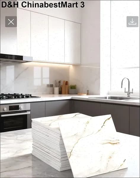 Эксклюзивные моющиеся обои для кухни 30x30 см с фольгой, 10 самоклеющихся панелей