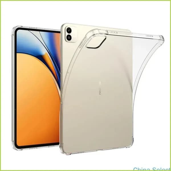 Совместим с планшетом Realme Pad 3 2025 11,6-дюймовый амортизирующий чехол с воздушной подушкой из ТПУ, полностью покрывающий устройство, из мягкого силикона