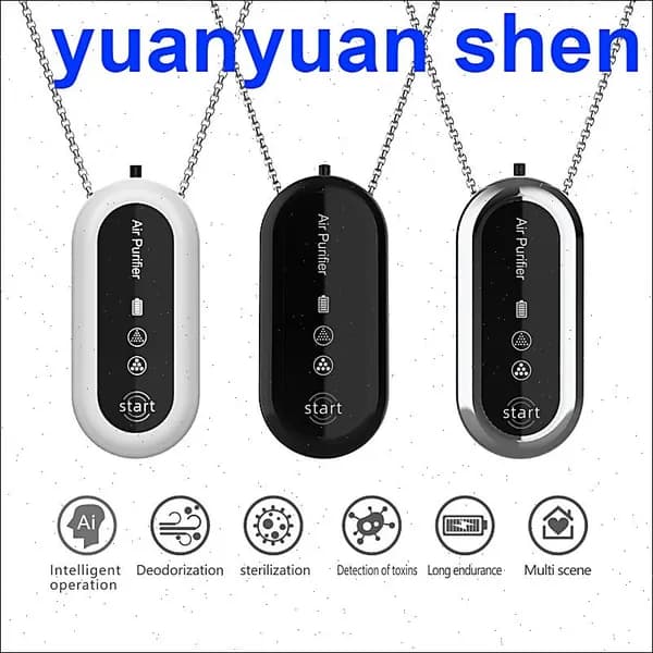 Ионизатор воздуха sku-18499.挂脖空气净化器 白s50 银s50 黑s51