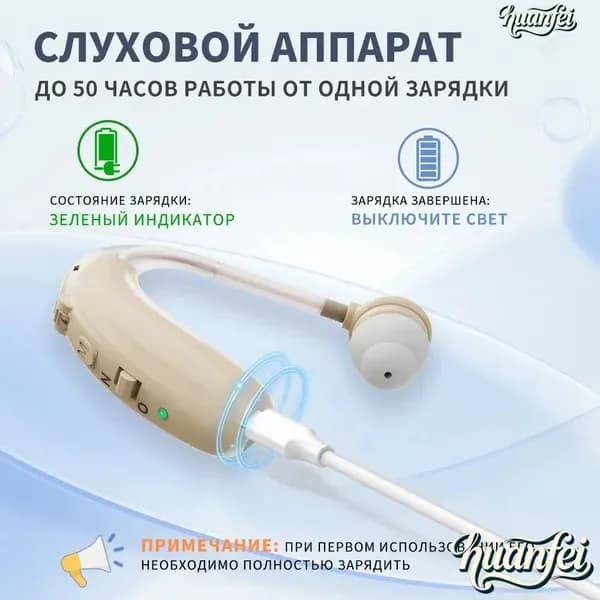 1 усилитель звука для слуховых аппаратов пожилых людей с функцией шумоподавления
