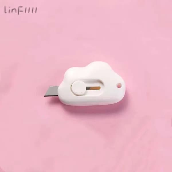 1 шт. Mini Pocket Cloud Art многофункциональный нож для резки бумаги, упаковки, сменным лезвием, канцелярский инструмен