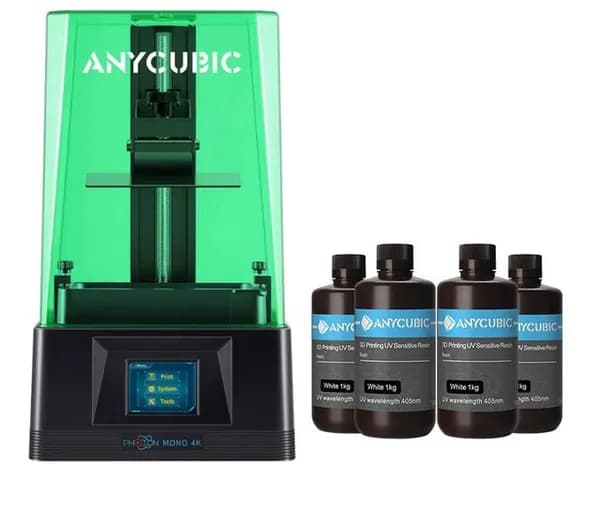 Высокоскоростная 3D печать 6.23" 4K / 3D принтер Anycubic Photon Mono 4K + 4 литра смолы для печати