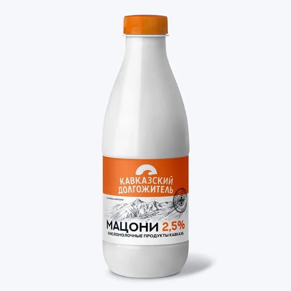 Мацони 2,5% 900 г Кавказский долгожитель