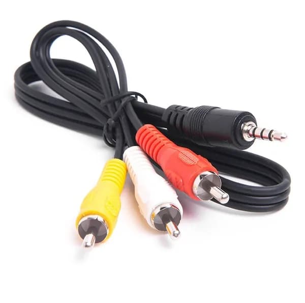 Кабель-переходник 3,5Jack - 3RCA штекер-штекер, 1.5м