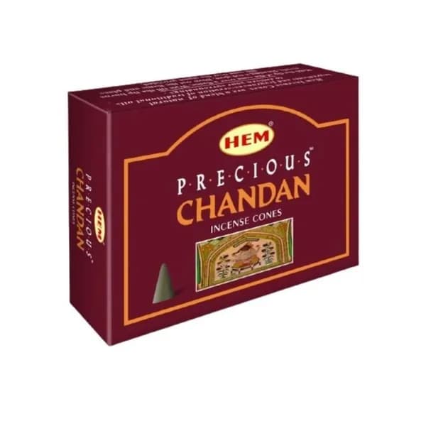 HEM Precious Chandan Cones Благовоние конусы Сандал 10шт