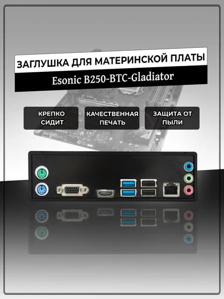 Заглушка для материнской платы Esonic B250-BTC-Gladiator