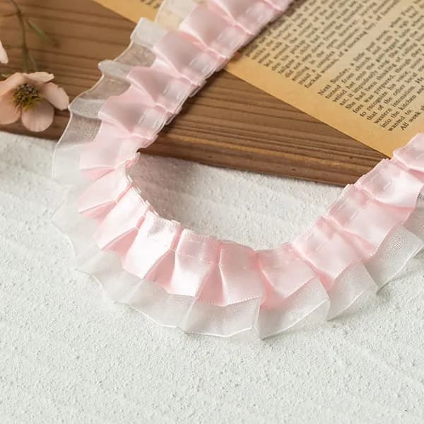 кружево для рукоделия, рюши для шитья, ширина 4 см, длина 2 м
