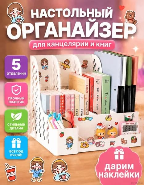 Органайзер для канцелярии / Органайзер для книг и учебников
