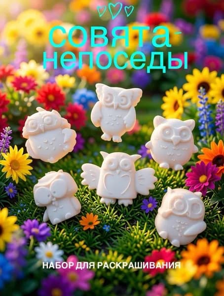 Набор для раскрашивания из гипса "Совята-Непоседы"