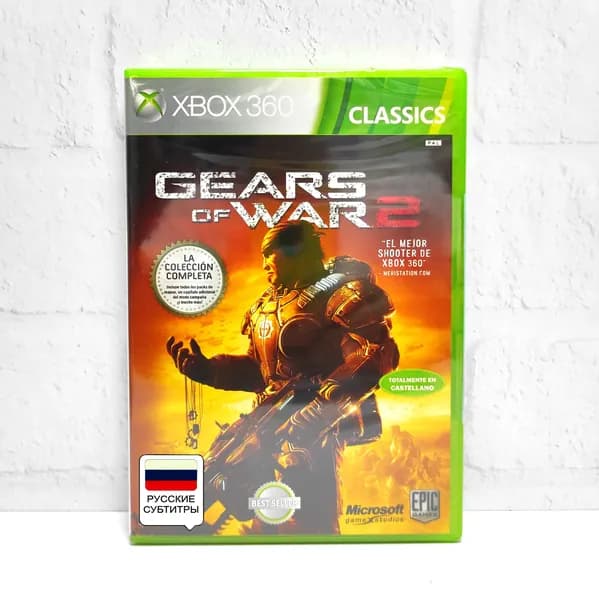 Gears of War 2 Русские субтитры Видеоигра на диске Xbox 360. Товар уцененный