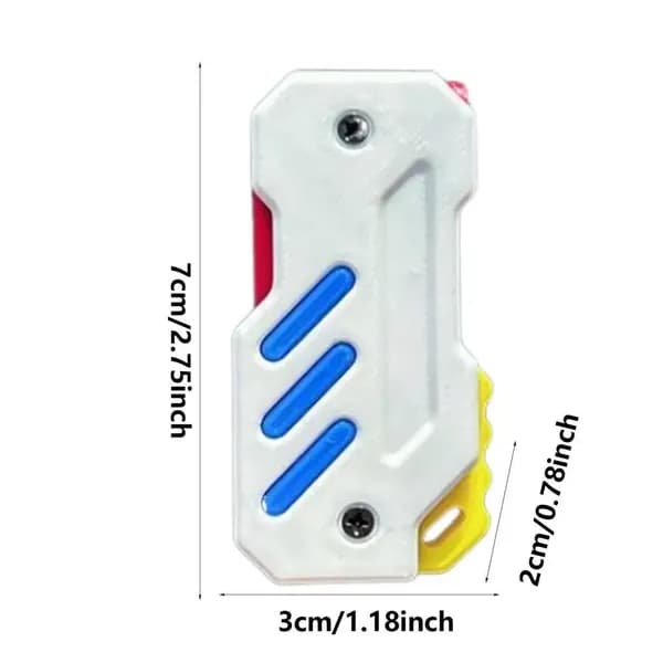 3D-ножи Gravity Knives, игрушки-антистресс для детей, маленькая игрушка-карточка, пластиковый нож-морковка, напечатанный на 3D-принтере
