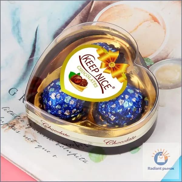 3 золотых шоколадных коробки в форме сердца с начинкой, подарок на День святого Валентина, закуски для отдыха