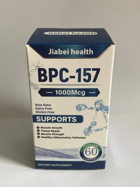 Пептид для заживления ран,желудка,суставов и связок BPC-157 Jiabei health 60 caps/ БПС-157 Jiabei Health 60 капс