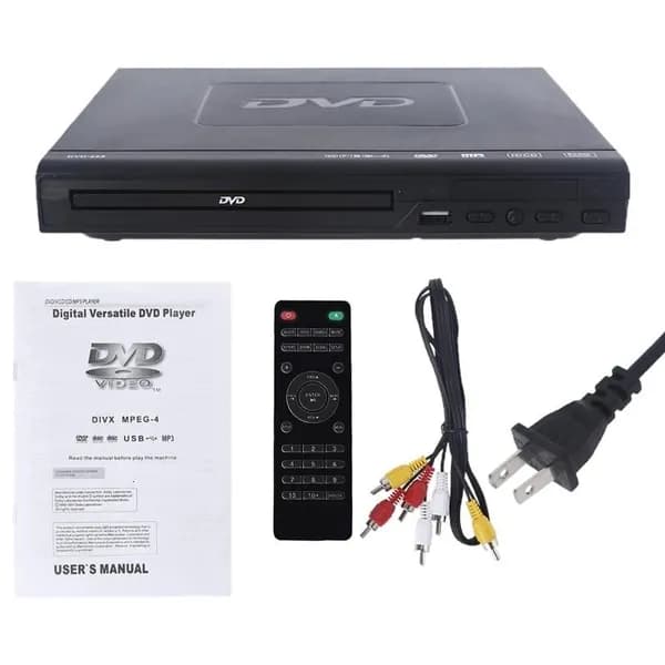 DVD-плеер с апскейлингом до 1080P и прямой записью через USB, Черный