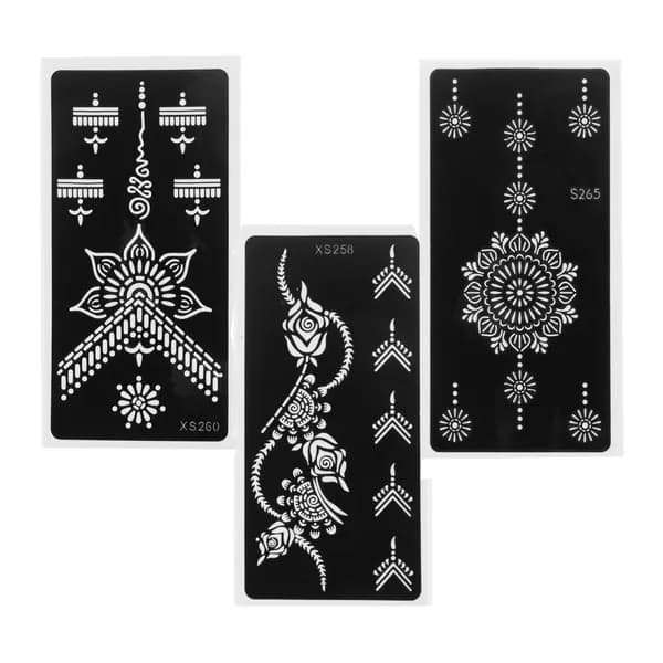 3PCS Татуировки Трафареты