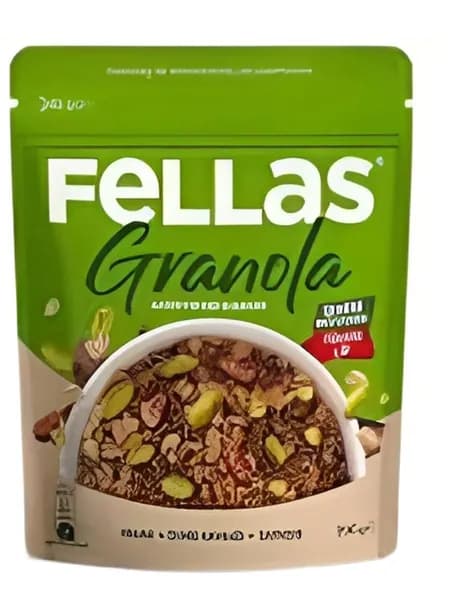 Гранола FELLAS с фисташками и какао 200 гр - FELLAS Granola Pistachio & Cocoa (200 g)