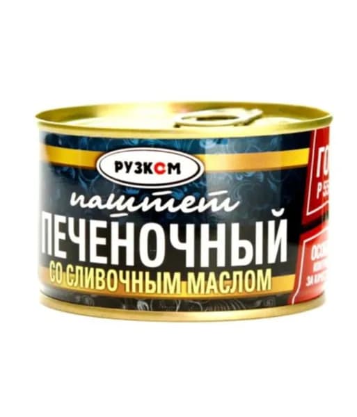Рузком Паштет печеночный со сливочным маслом, 230г