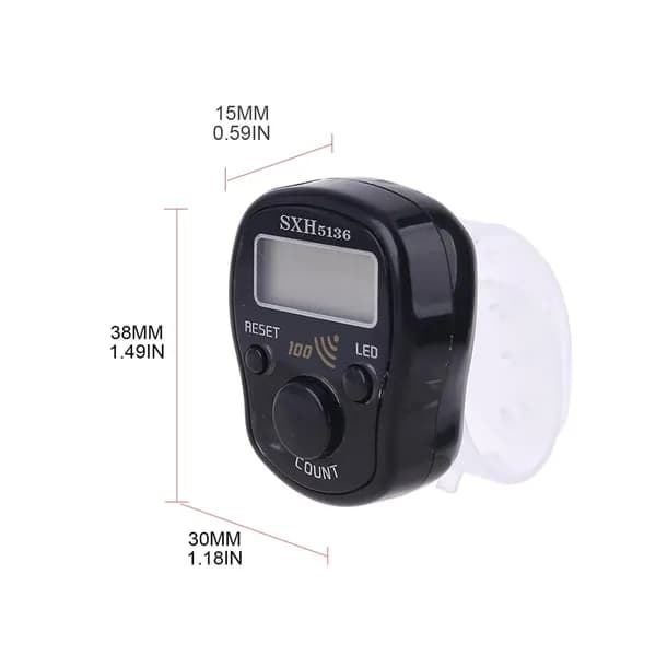 Электронные счетчики Тасбих на круглой дорожке с ручным кликером для людей без кольца .