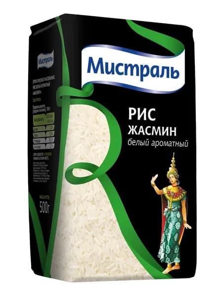 Крупа рис Мистраль Жасмин ароматный, 500г