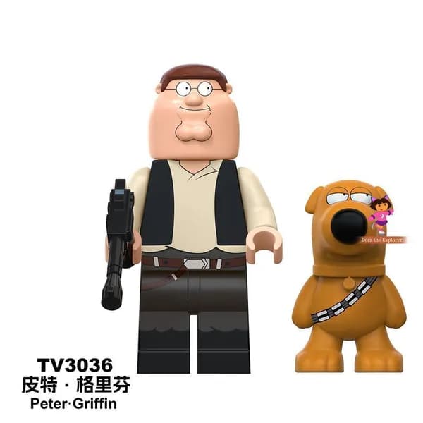 Конструктор (Гриффины) (Family Guy) с фигурками Гленна Куагмира, Криса Гриффина и других персонажей, (человечки), развивающий набор для детей и взрослых