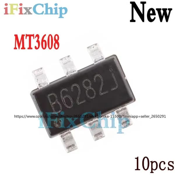 10шт /упак MT3608 SOT23-6 3608 B628 IC новый