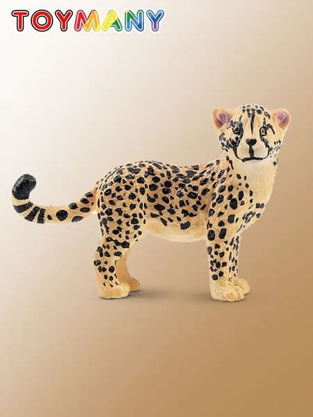 Toymany Фигурка кошачьего животного, Детеныш гепарда, подарок и коллекция