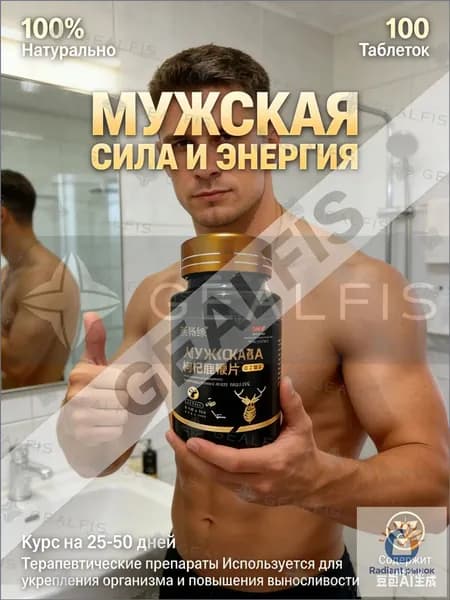 Комплекс для репродуктивного здоровья мужчин, экстракт Устрицы и Ягоды Годжи, поддержка фертильности и тестостерона 100 шт