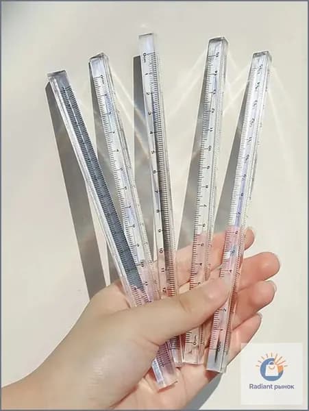 15cm / 20cm Треугольник для студентов Прозрачная линейка