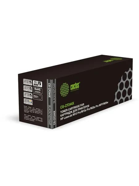 Картридж лазерный Cactus CS-CF244X black ((2000стр.) для HP LJ M15 Pro/M15a Pro/M28a Pro MFP) (CS-CF244X)