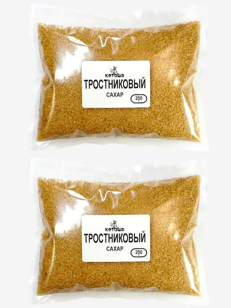 Тростниковый сахар нерафинированный, 2 х 250 г