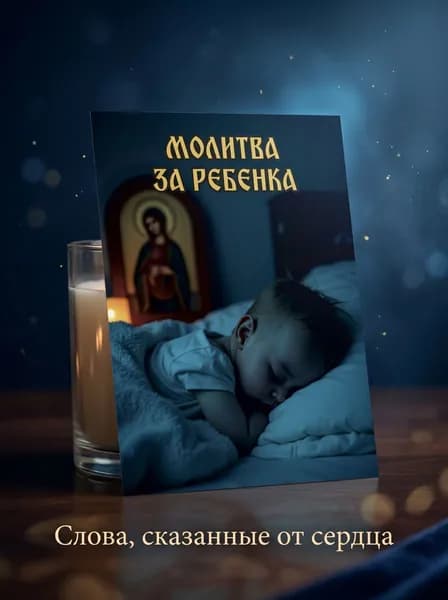 Образ с молитвой о ребенке