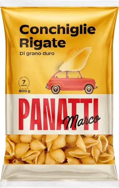 Макароны MARCO PANATTI Ракушки группа А высший сорт, 800г